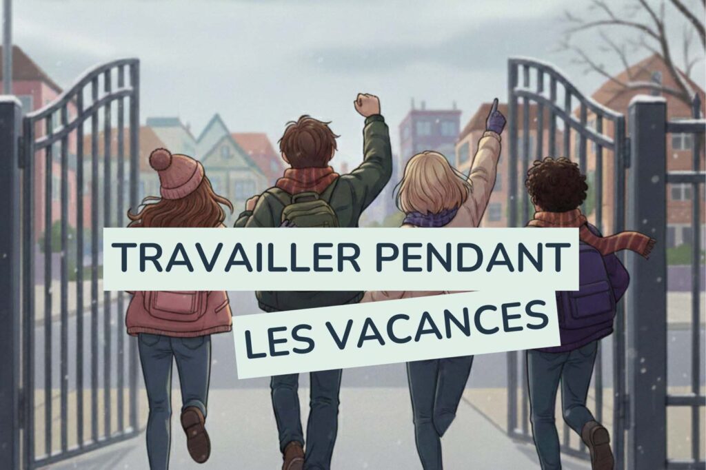 Illustration d’un élève révisant pendant les vacances scolaires dans un environnement calme, montrant comment travailler efficacement sans gâcher ses vacances grâce à une organisation du travail, la régularité et des outils pédagogiques comme Tutobac.