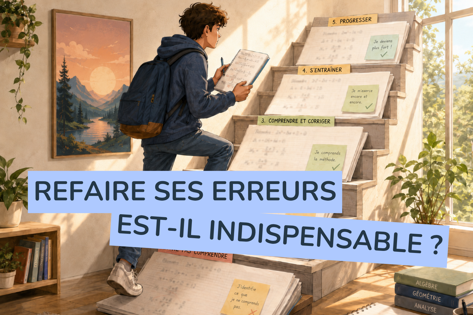 Article expliquant pourquoi refaire ses erreurs lorsque qu’on échoue est essentielle en maths par tutobac.