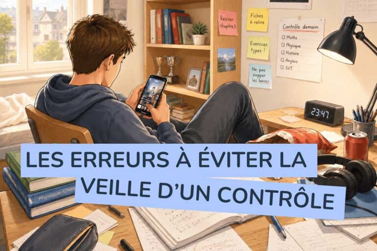 Les erreurs à éviter la veille d’un contrôle